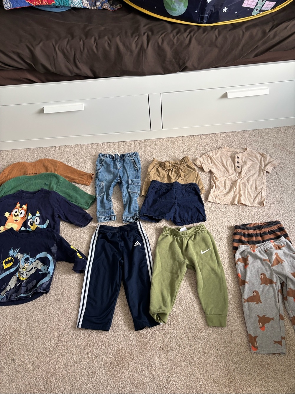 18month boy bundle - pants shorts tops pajamas